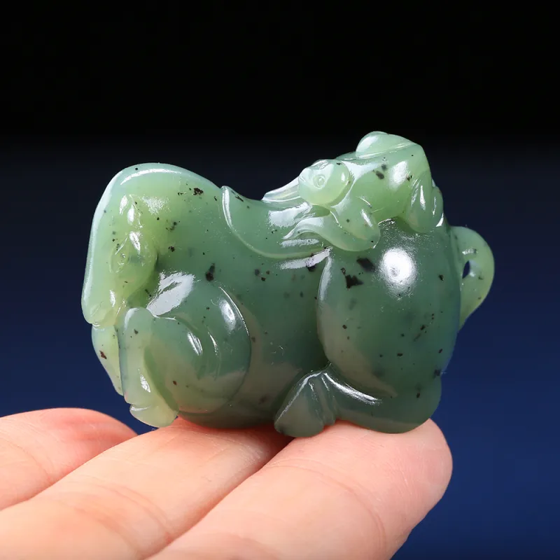 Renyu Jewelry Hetian Jade Pendants Jasper Unisex-5