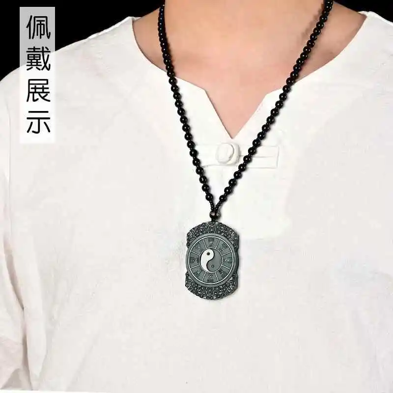 Renyu Jewelry Hetian Jade Necklaces Green Jade Unisex-5
