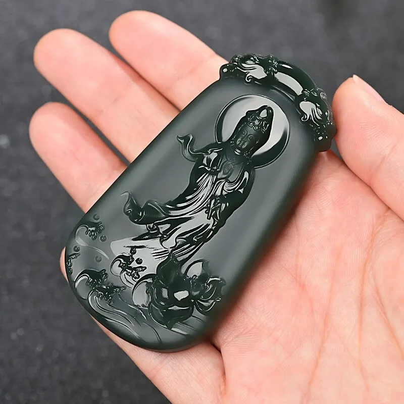 Renyu Jewelry Pendants Green Jade Men's-5