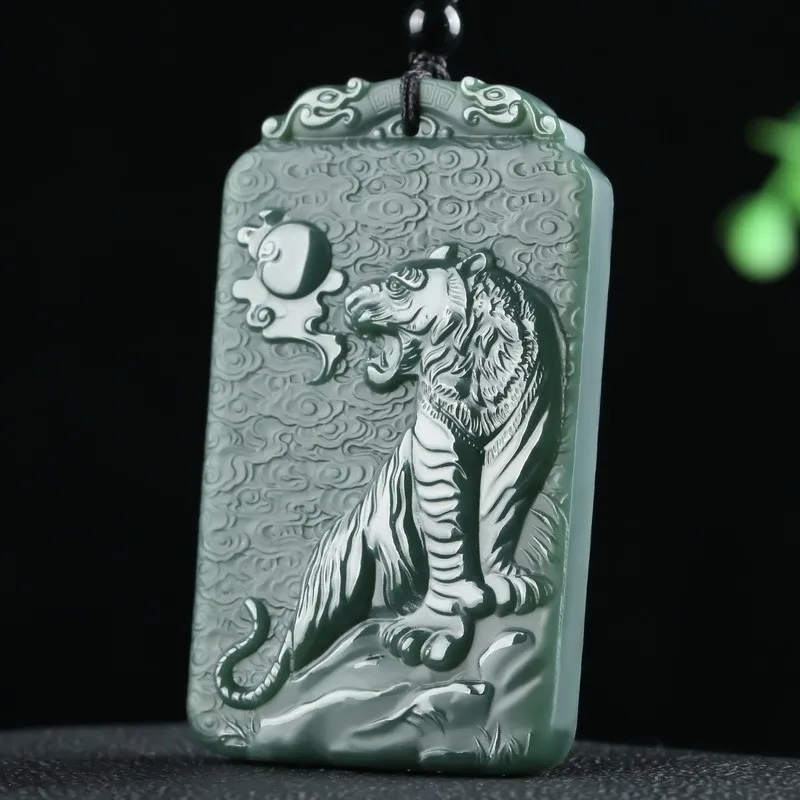 Renyu Jewelry Necklaces Green Jade Unisex-1