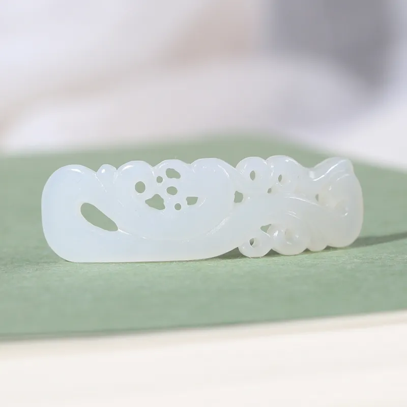 Renyu Jewelry Hand Tag White Jade Women's-4