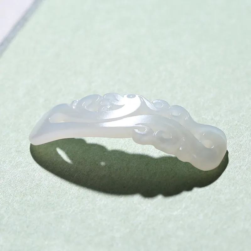 Renyu Jewelry Hand Tag White Jade Women's-2