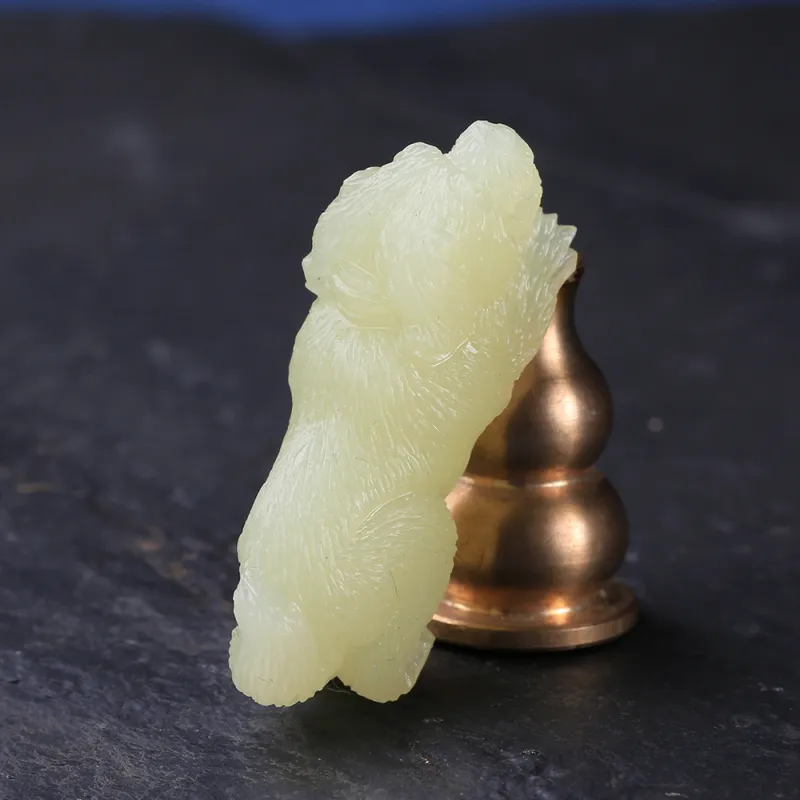 Renyu Jewelry Pendants Yellow Jade Unisex-6