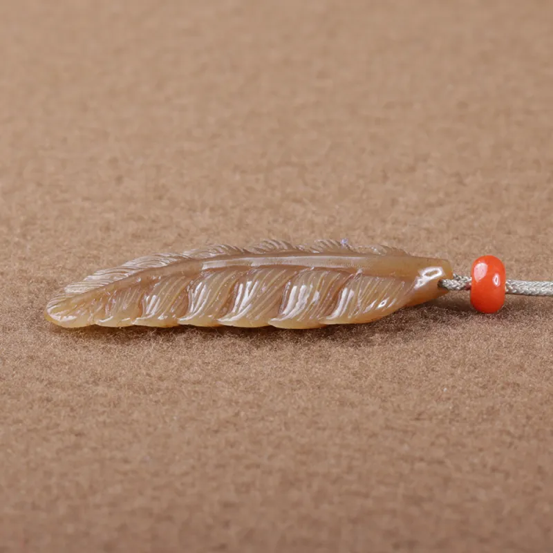 Renyu Jewelry Hetian Jade Pendants Sugar Jade Women's-1