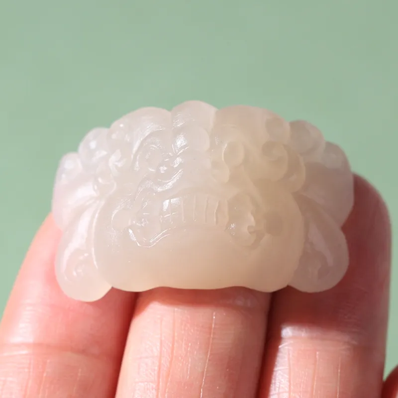 Renyu Jewelry Jade Plaque Dusty Pink Unisex-7