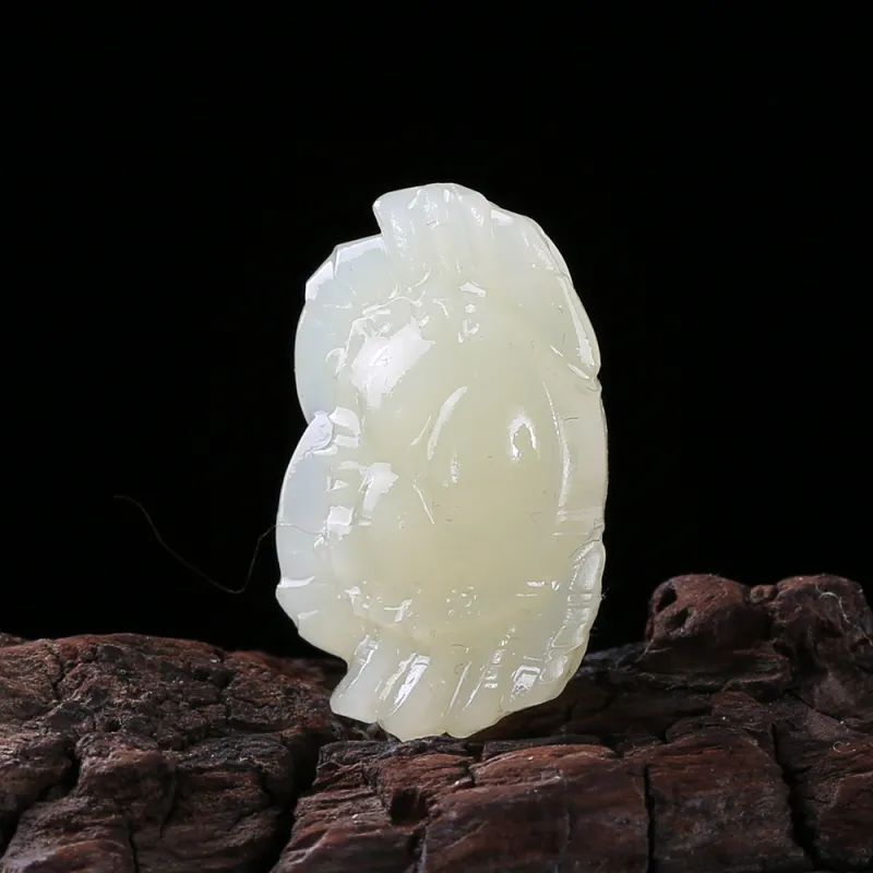 Renyu Jewelry Hetian Jade Pendants Yellow Jade Unisex-3