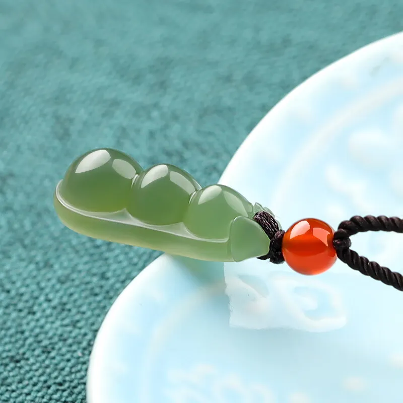Renyu Jewelry Pendants Green Jade Unisex-6