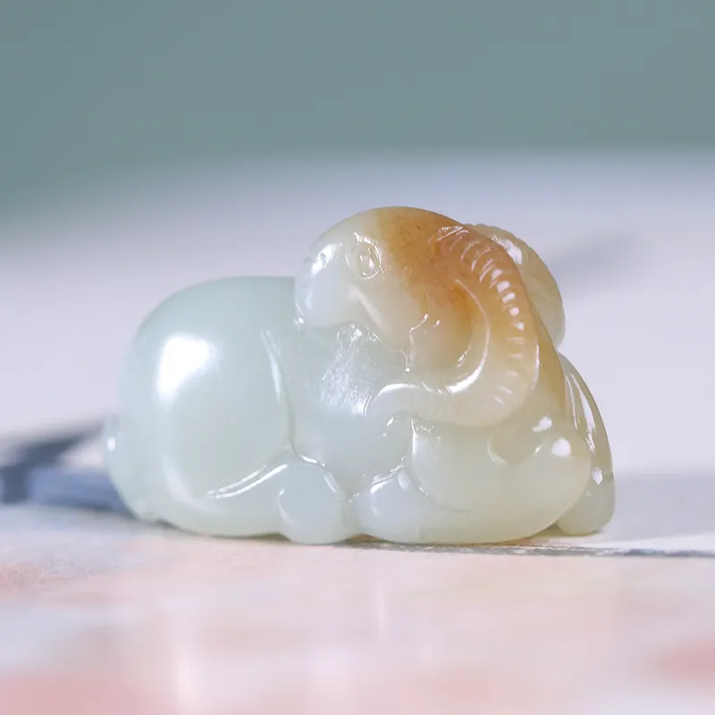 Renyu Jewelry Hetian Jade Pendants Sugar Jade Unisex-1