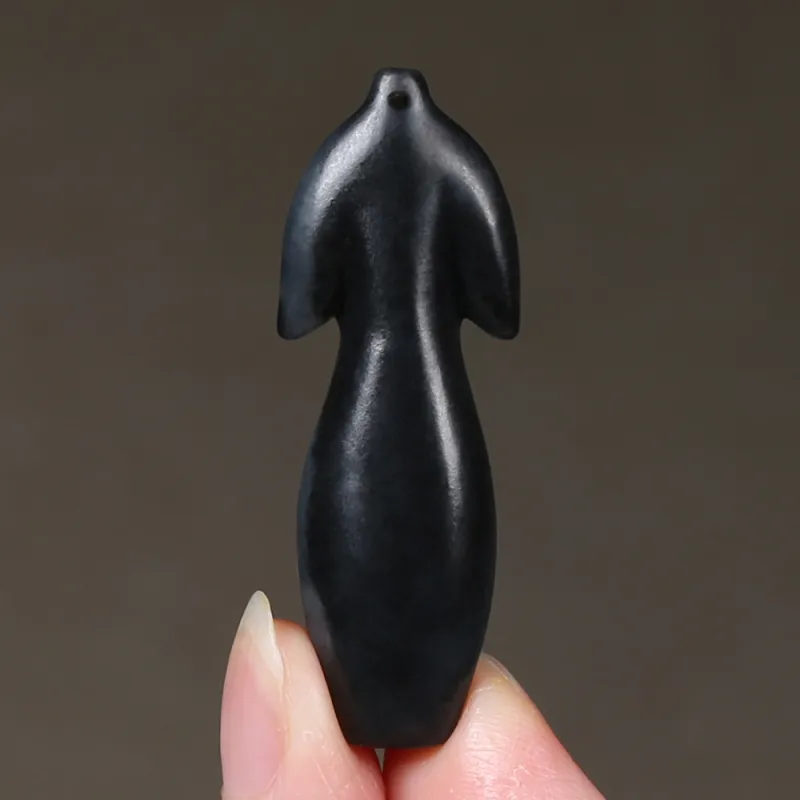 Renyu Jewelry Hetian Jade Pendants Blue And White Women's-1