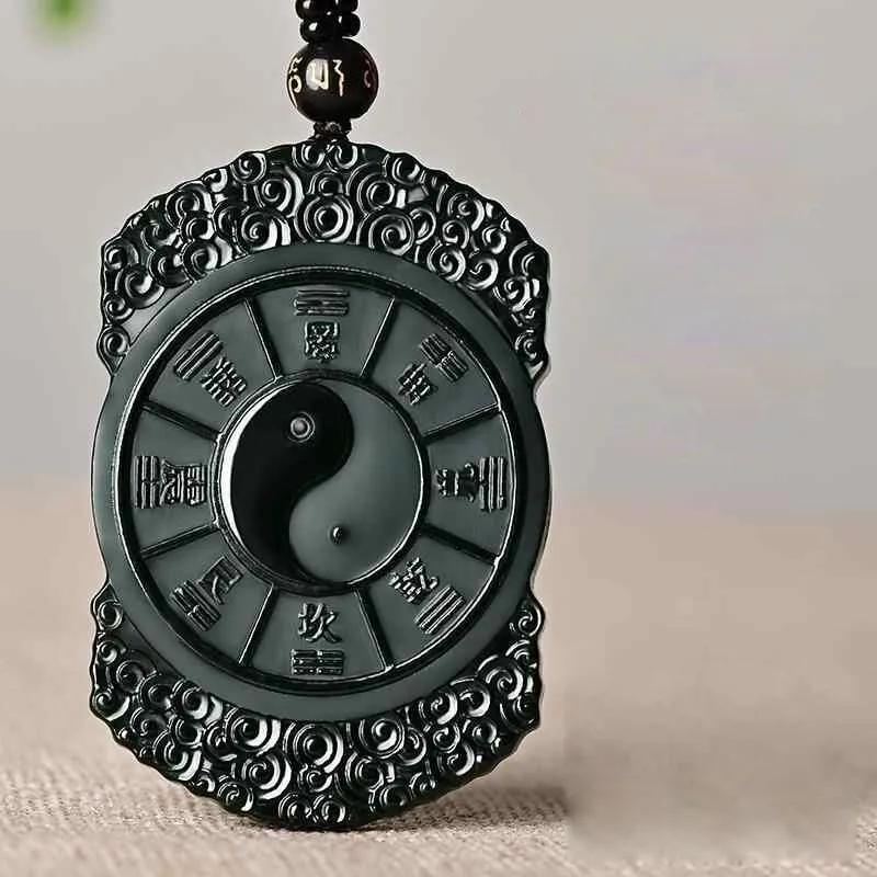 Renyu Jewelry Hetian Jade Necklaces Green Jade Unisex-3