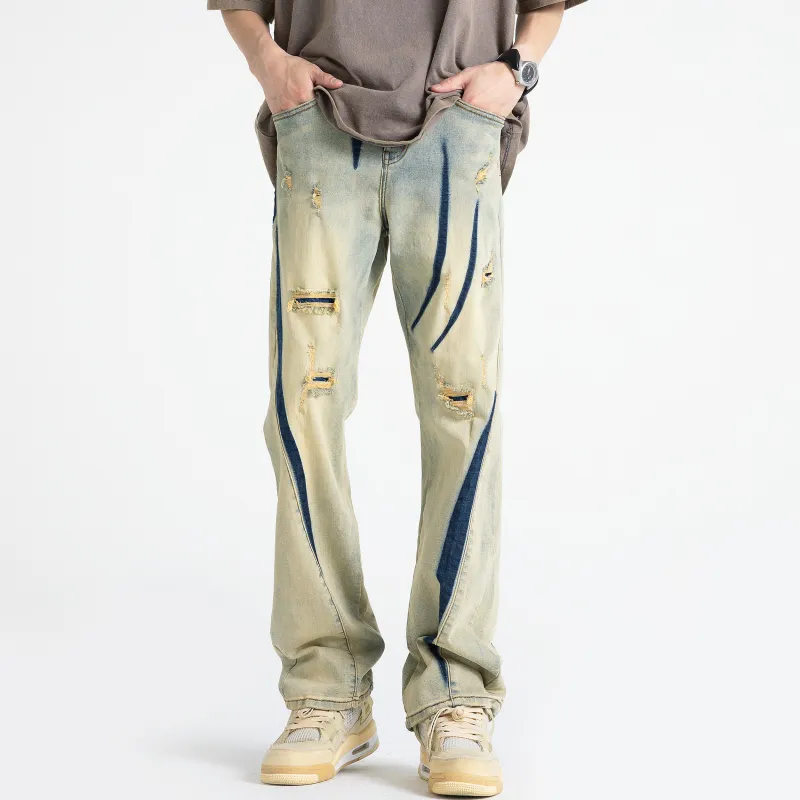 TONYKRZ Jeans Unisex Yellow Mud-2