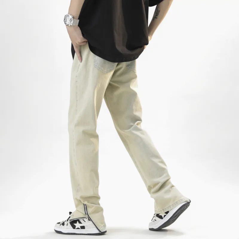 TONYKRZ Jeans Unisex Yellow Mud-1