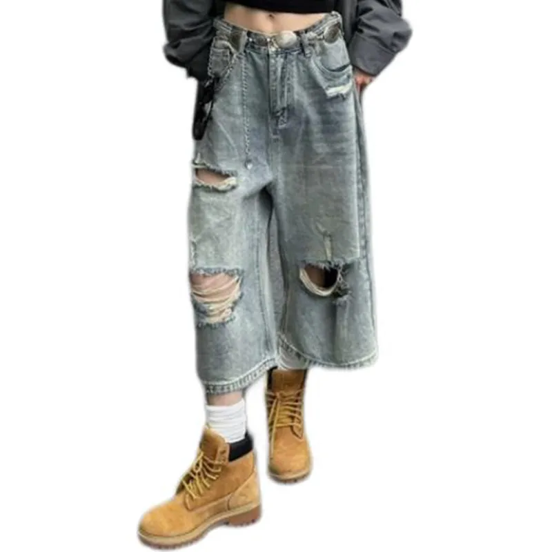 TONYKRZ Denim Shorts Unisex Washed Blue-1