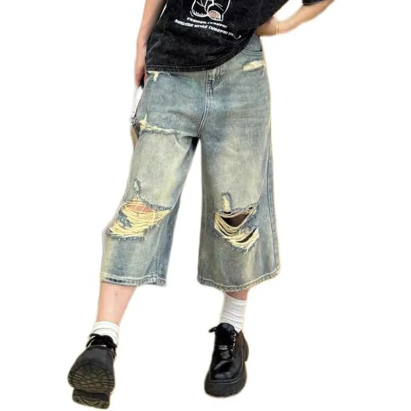 TONYKRZ Denim Shorts Unisex Washed Blue-2