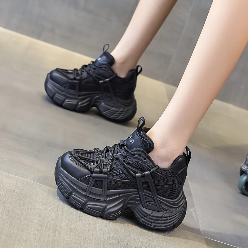 Egger Bird Slip Resistant Cushioning Lightweight Height Increasing Low Top Chunky Sneakers Women's-6
