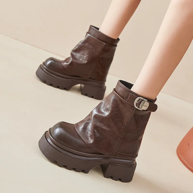 Egger bird Ankle Boots Women's Brown-7