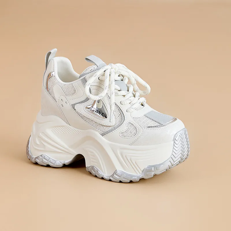 Egger Bird Lightweight Height Increasing Low Top Chunky Sneakers Women's-3