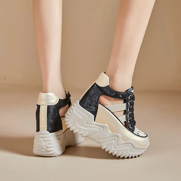 Egger Bird Height Increasing Breathable Coverage Low Top Chunky Sneakers Women's-7