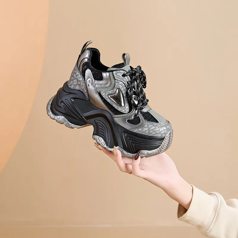 Egger Bird Lightweight Height Increasing Low Top Chunky Sneakers Women's-6