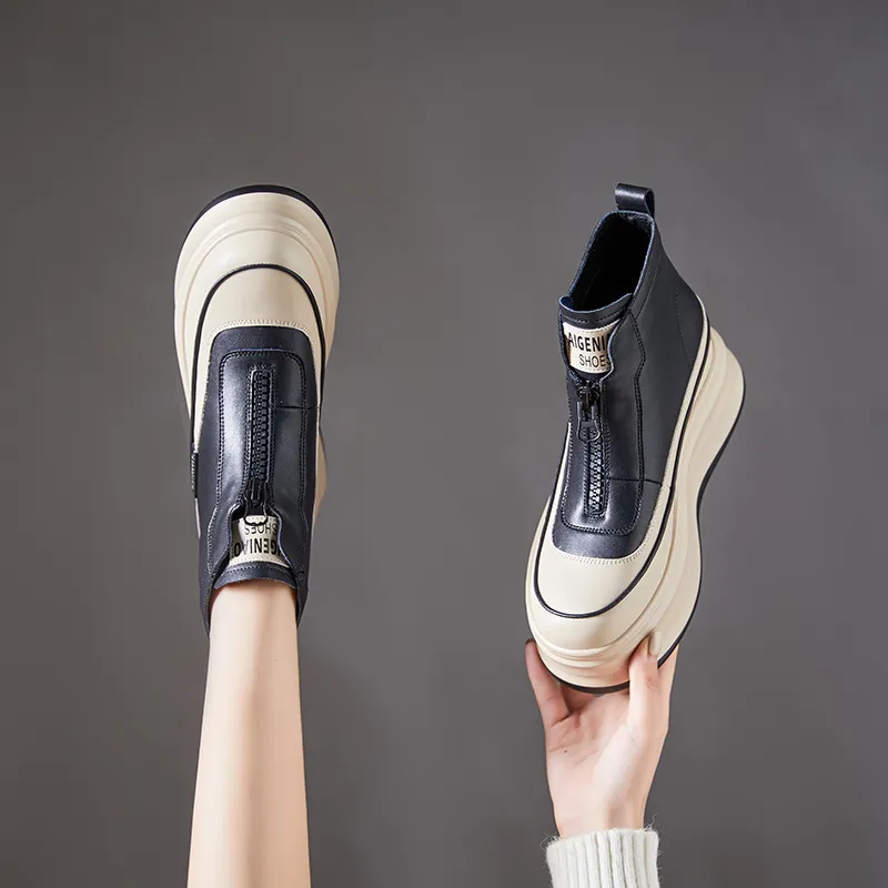 Egger Bird Anti Slip And Wear Resistant Height Increasing Warm High Top Casual Shoes Women's-7