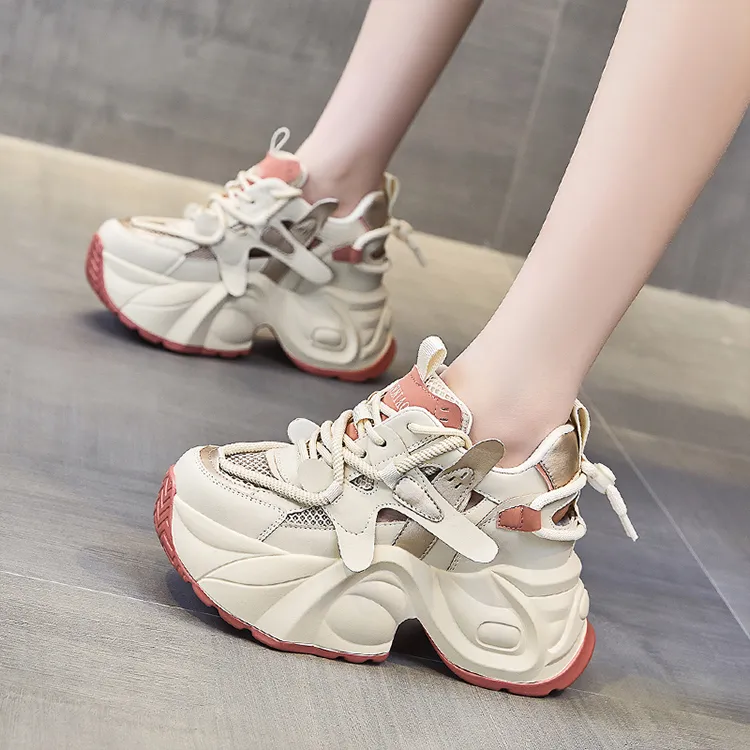 Egger Bird Height Increasing Low Top Chunky Sneakers Women's-6