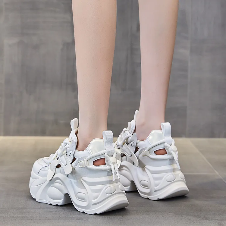 Egger Bird Height Increasing Low Top Chunky Sneakers Women's-4