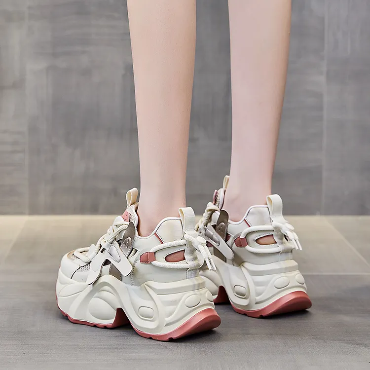 Egger Bird Height Increasing Low Top Chunky Sneakers Women's-9