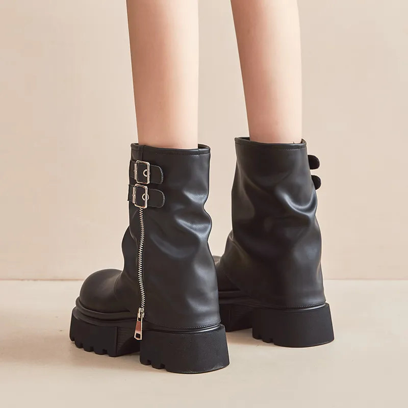 Egger Bird Ankle Boots Women's Black-5
