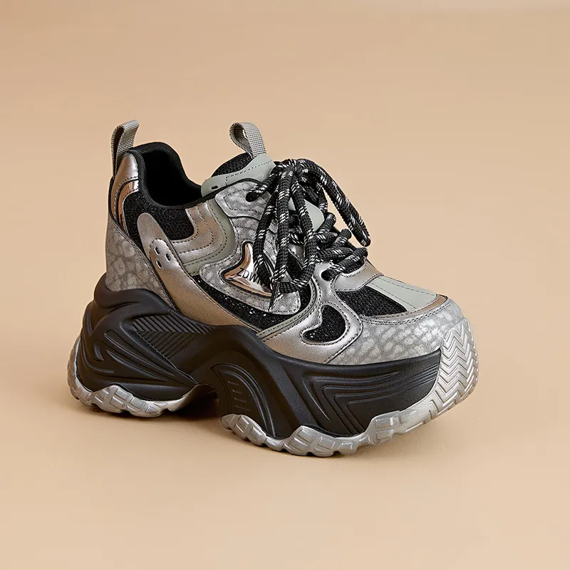 Egger Bird Lightweight Height Increasing Low Top Chunky Sneakers Women's-7