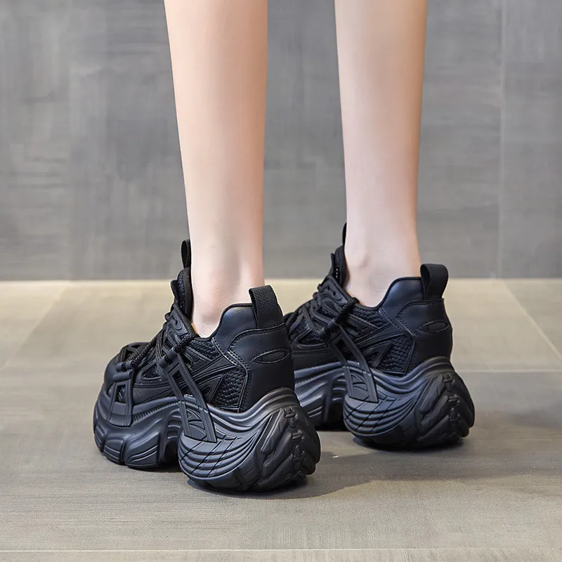 Egger Bird Slip Resistant Cushioning Lightweight Height Increasing Low Top Chunky Sneakers Women's-8