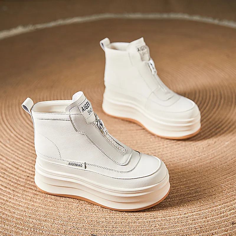 Egger Bird Anti Slip And Wear Resistant Height Increasing Warm High Top Casual Shoes Women's-4