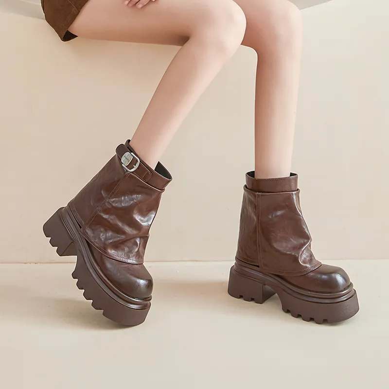 Egger bird Ankle Boots Women's Brown-10