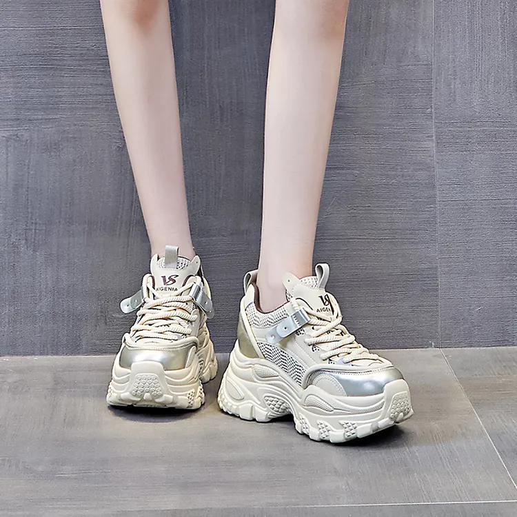 Egger Bird Wear-resistant And Lightweight Low-Top Chunky Sneakers Women's-3