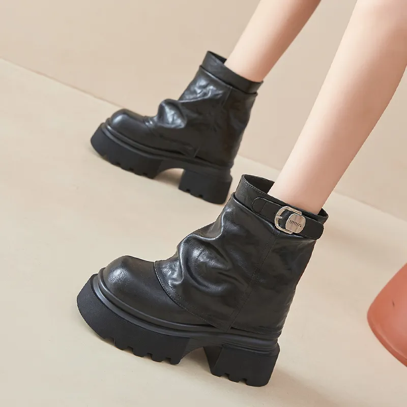 Egger bird Ankle Boots Women's Brown-1