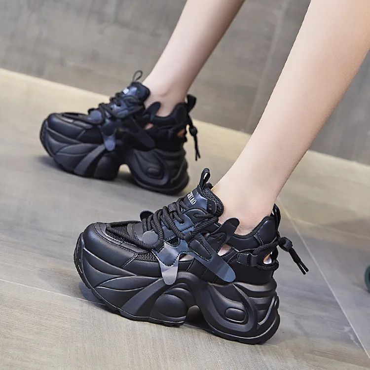 Egger Bird Height Increasing Low Top Chunky Sneakers Women's-11
