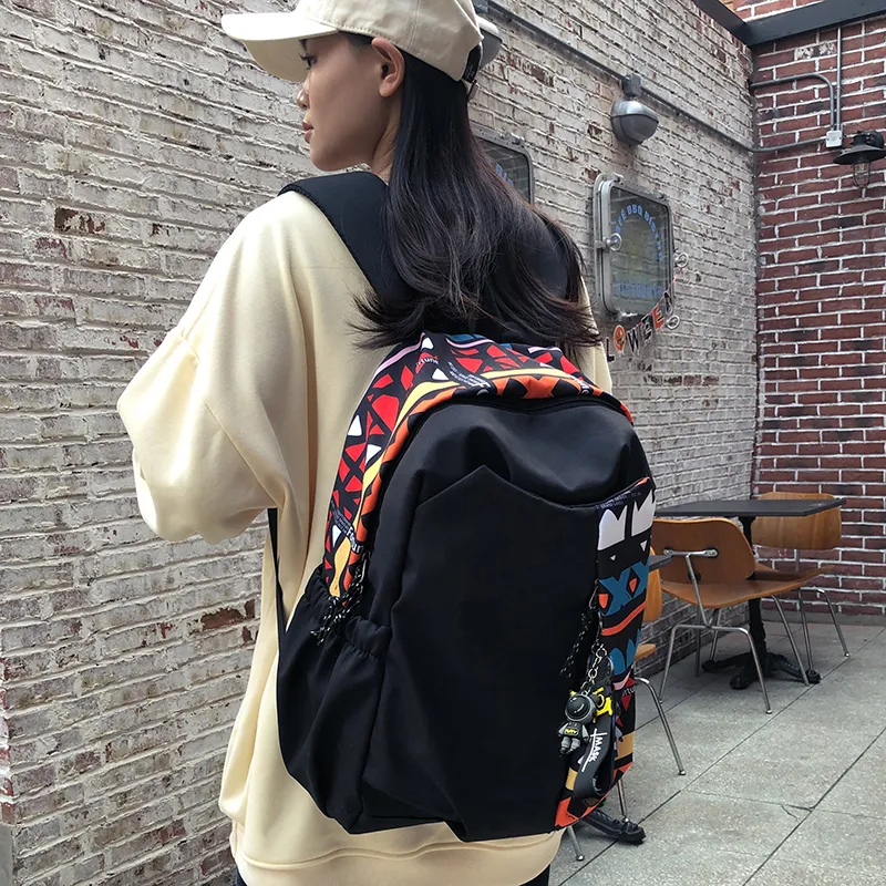 BALANG Oxford Backpack Regular Unisex White/Red/Lake Blue/Emerald Green-7
