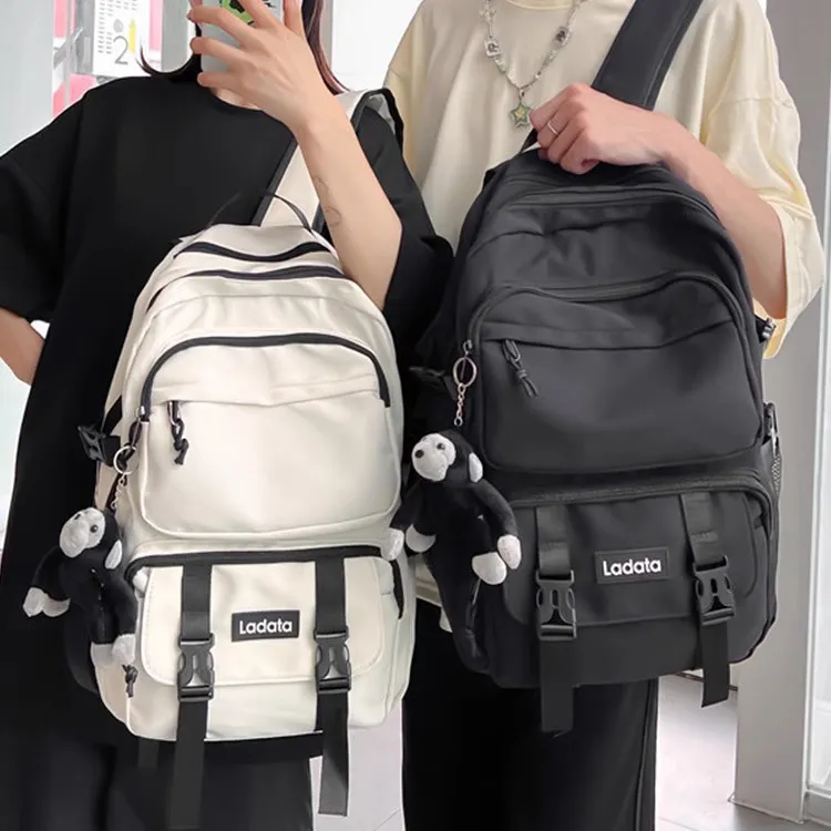 BALANG Fabric Travel Bags Backpack Regular Unisex Black/White/Burgundy/Army Green-5