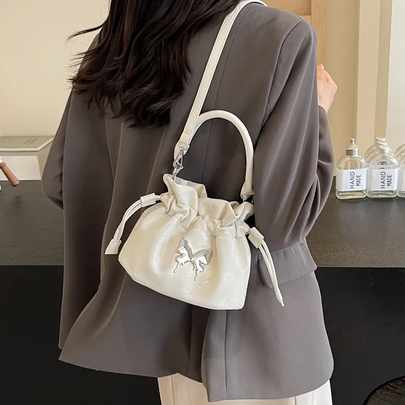 BALANG PU Shoulder Bag Regular Women's Black/Pink/White/Blue/Green-13