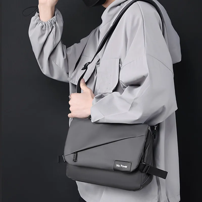 BALANG Nylon Travel Bag Shoulder Bag Crossbody Bag Men's Black/Gray/Army Green/Dark Blue-3