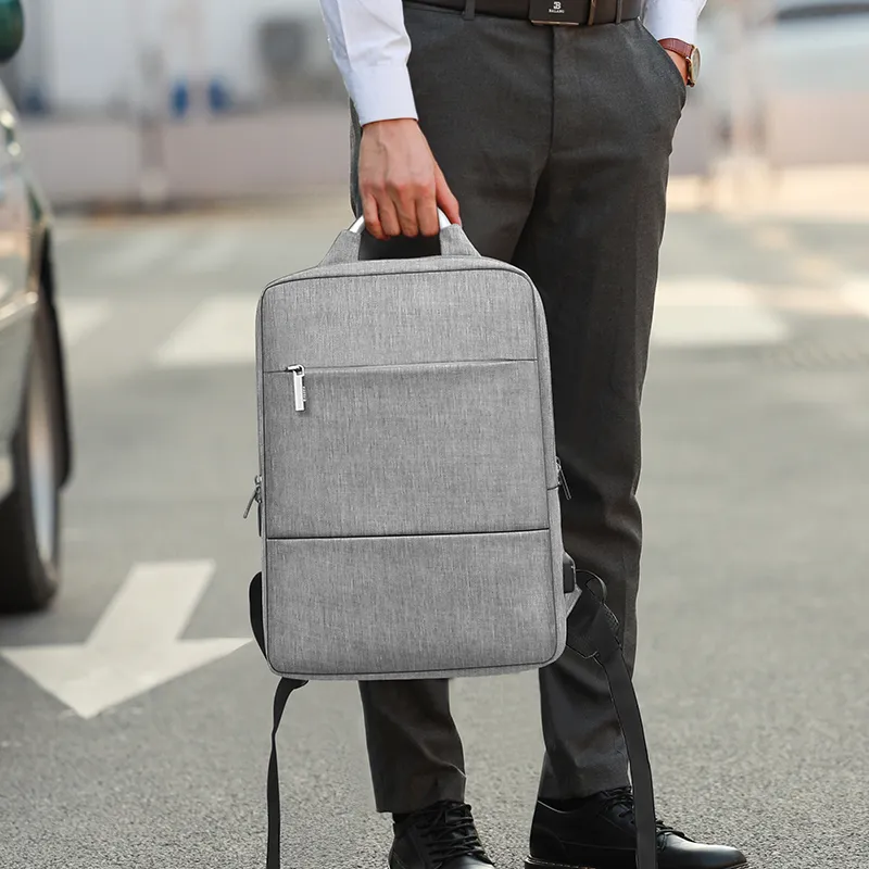 BALANG Oxford Backpack Large Size Men's Gray/Black-4