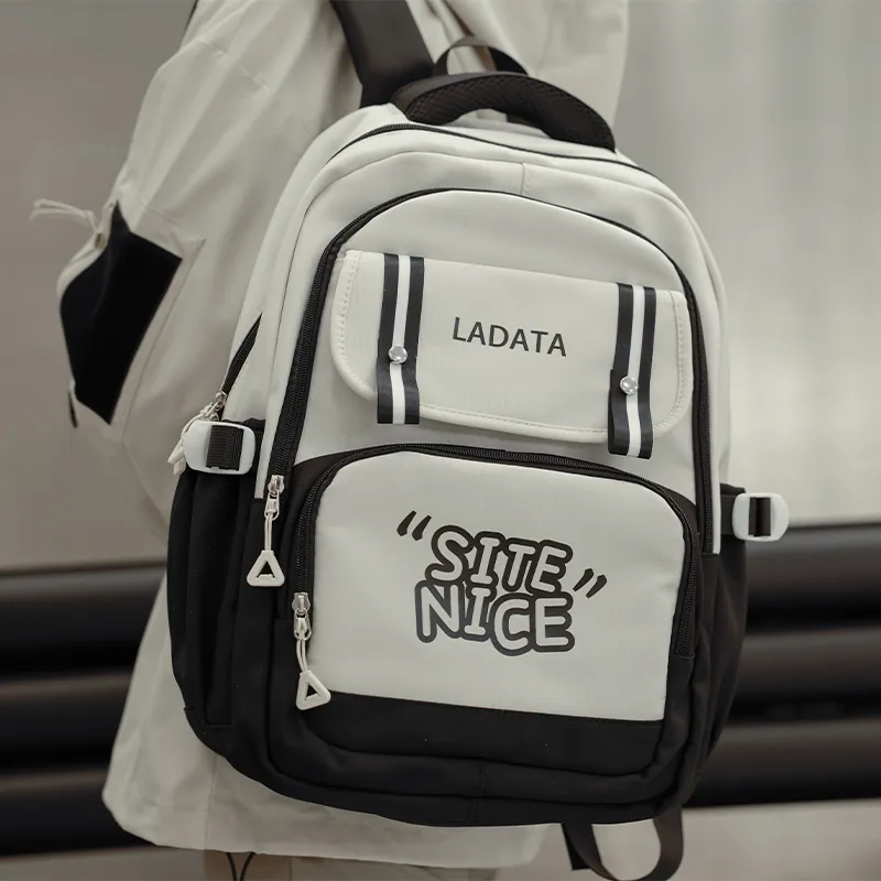 BALANG Nylon Laptop Backpack Regular Unisex _Nsec Red/Black/Blue/Green/Light Pink-1