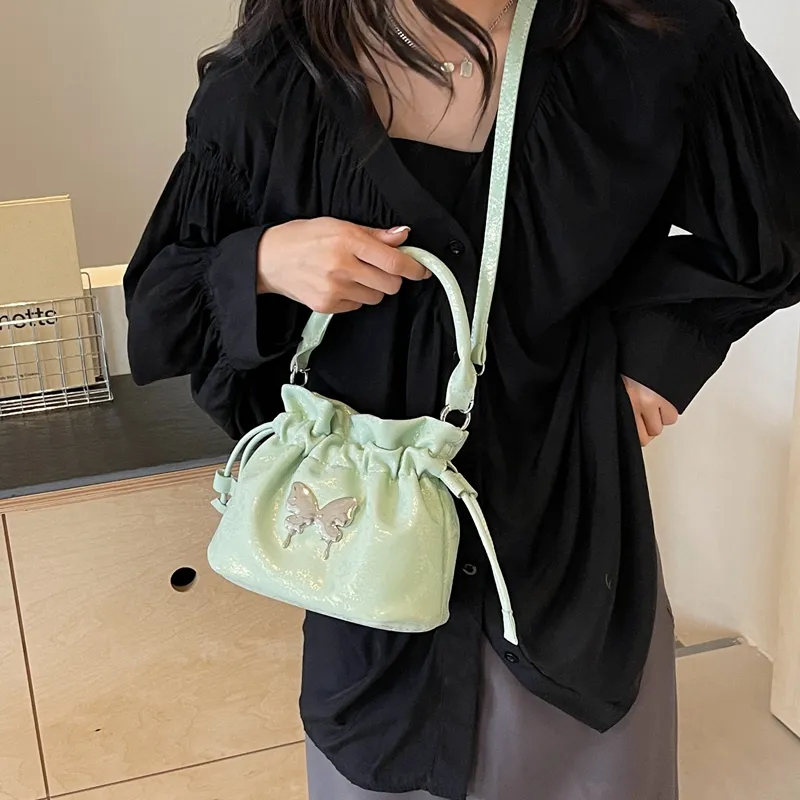 BALANG PU Shoulder Bag Regular Women's Black/Pink/White/Blue/Green-22