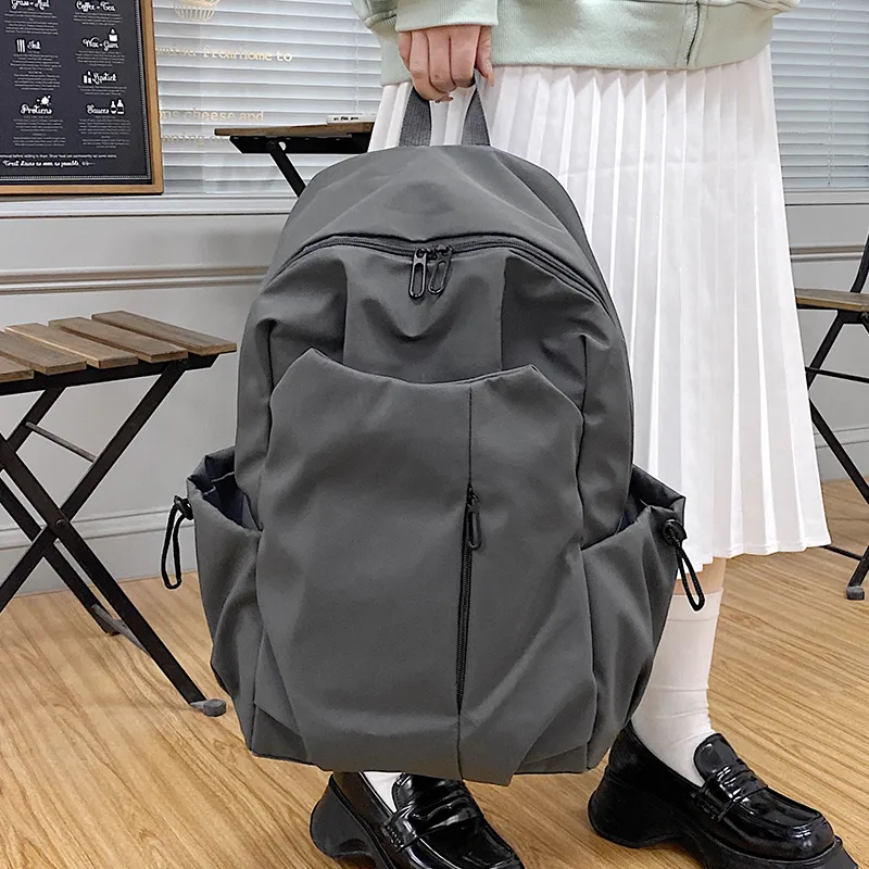 BALANG Nylon Backpack Regular Unisex White/Black/Gray/Red-1