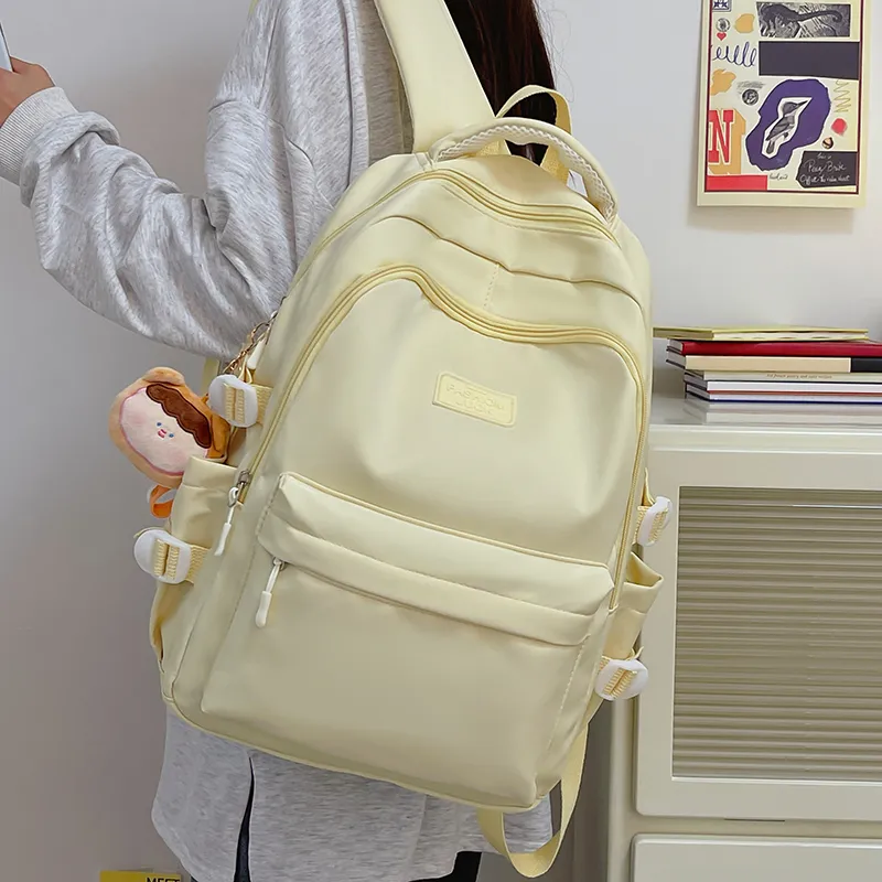 BALANG Nylon Backpack Unisex Purple/Blue/Black/Yellow/White-10