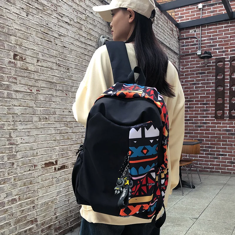 BALANG Oxford Backpack Regular Unisex White/Red/Lake Blue/Emerald Green-9