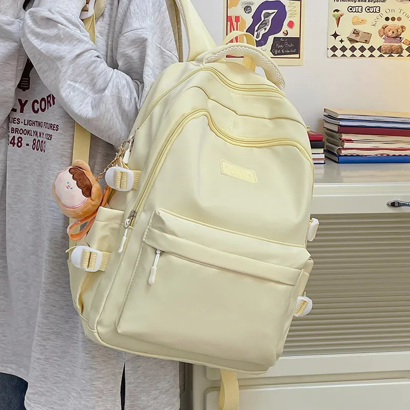 BALANG Nylon Backpack Unisex Purple/Blue/Black/Yellow/White-11