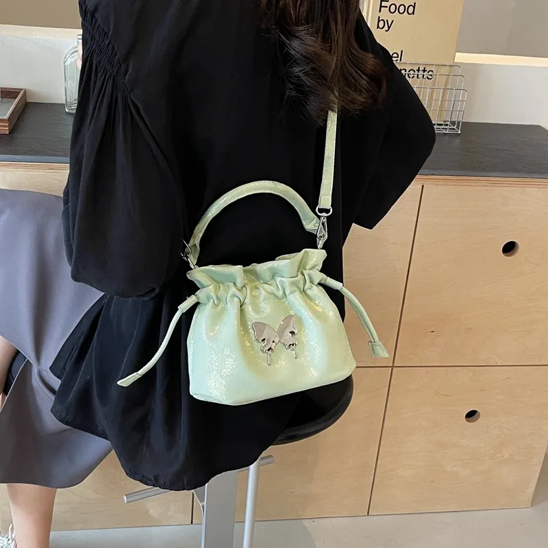 BALANG PU Shoulder Bag Regular Women's Black/Pink/White/Blue/Green-24