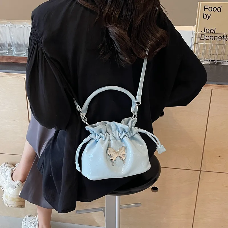 BALANG PU Shoulder Bag Regular Women's Black/Pink/White/Blue/Green-17