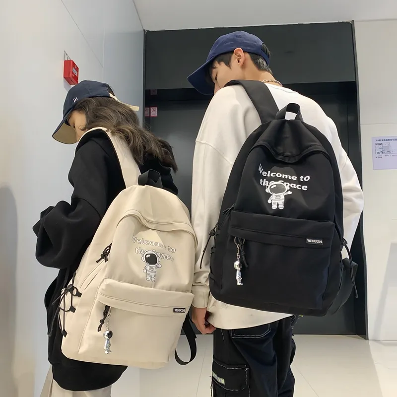 BALANG Nylon Laptop Bags Backpacks Regular Unisex White/Blue/Red/Black-8