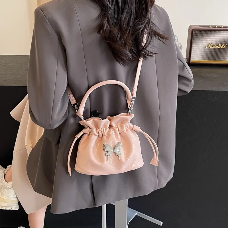 BALANG PU Shoulder Bag Regular Women's Black/Pink/White/Blue/Green-8